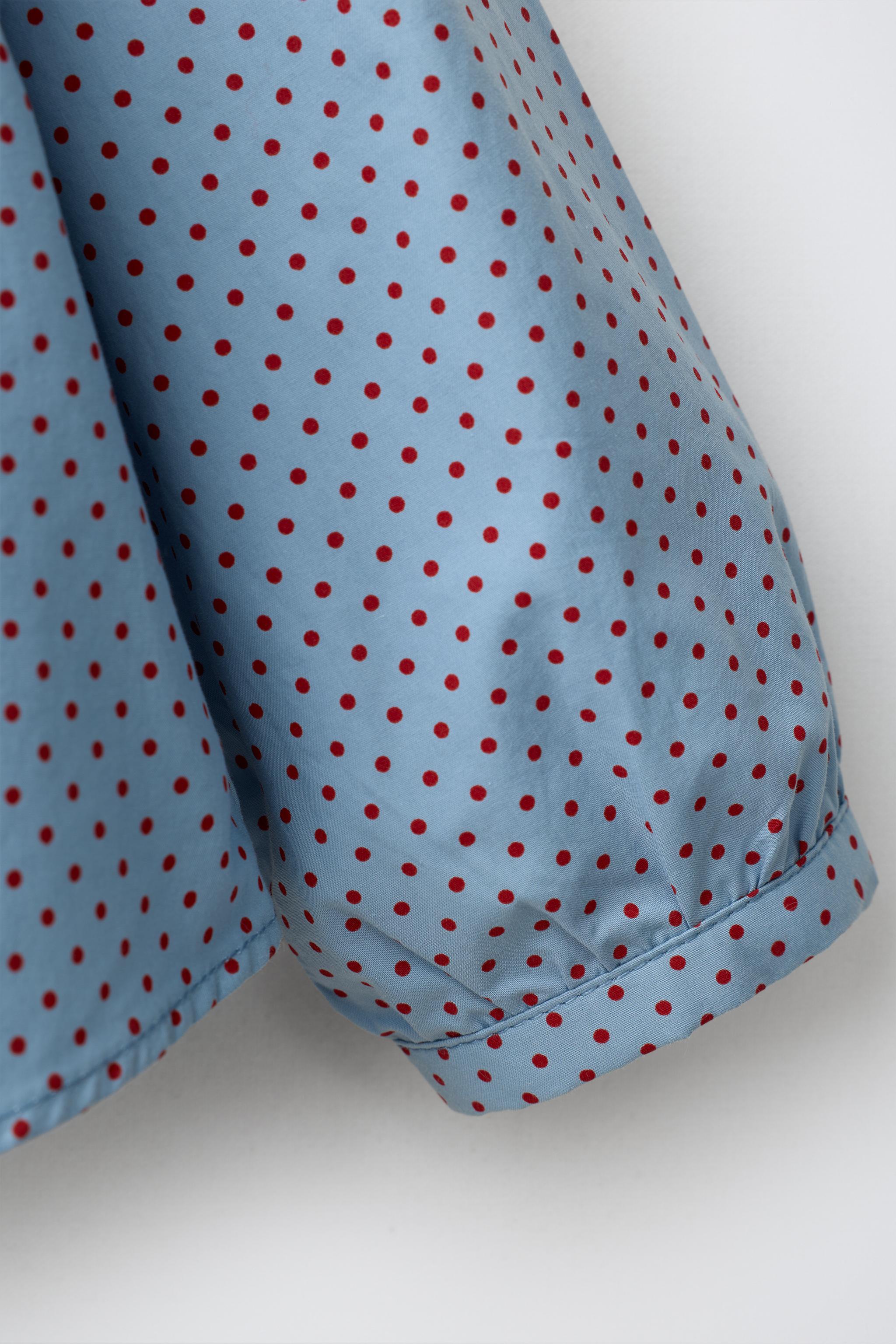 POLKA DOT PETER PAN COLLAR SHIRT